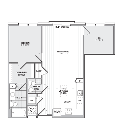 Floor Plan Image of Apartment Apt 511